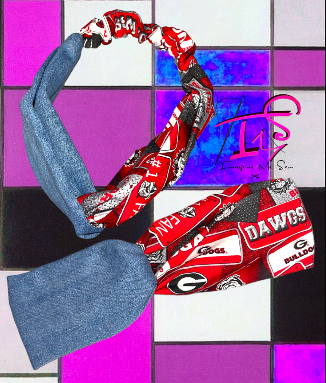 Bulldogs Denim Headband